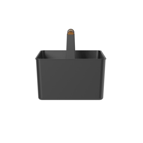 CESTA ALMACENAJE POLIPROPILENO NEGRO FLOW