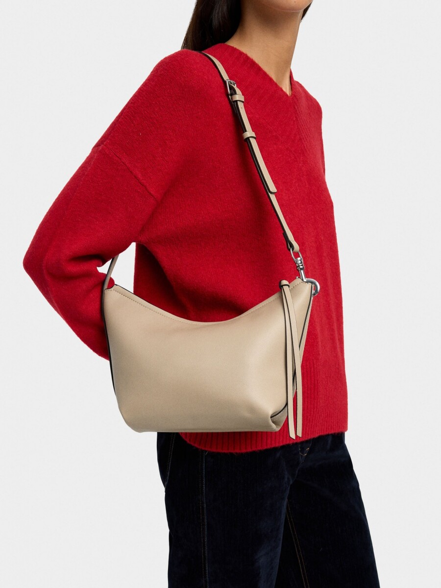 Bolso Bandolera Liso crudo