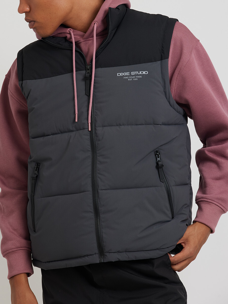 CHALECO NAOYA DIXIE - Gris Oscuro 