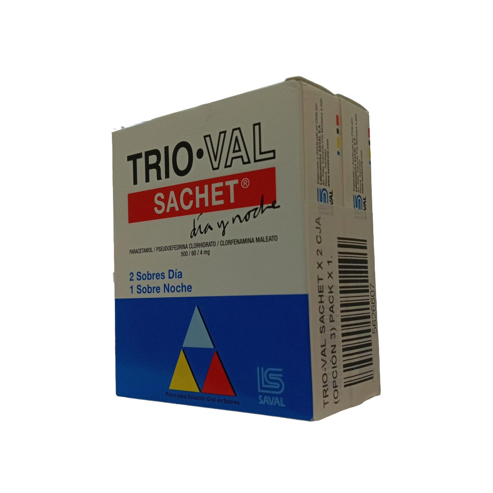 TRIO-VAL SACHETS X 2 CJS (OPCION 3) PACK única