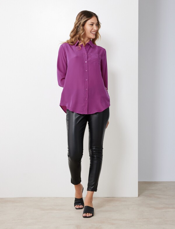 Camisa Saten VIOLETA