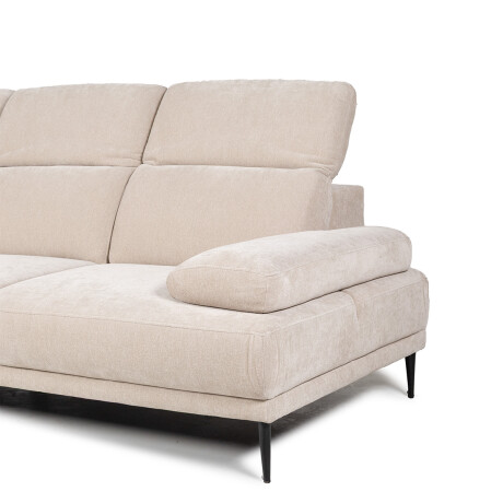 Rinconera Allegra- Tela Microfibra - Chaise Izquierdo 6686-4 Beige