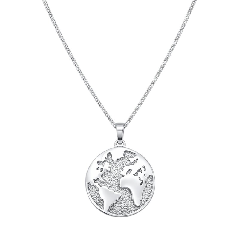 Dije circular mundo - Plata 925 - sin piedra - CP4822 conpiedra