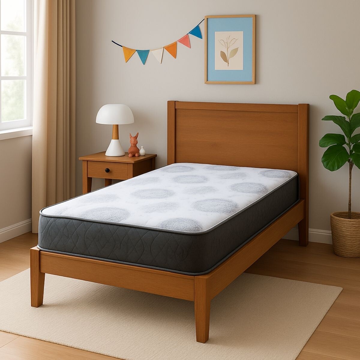 Colchón 1 Plaza Ortopedico Espuma Alta Densidad 88 Cm - S/C 