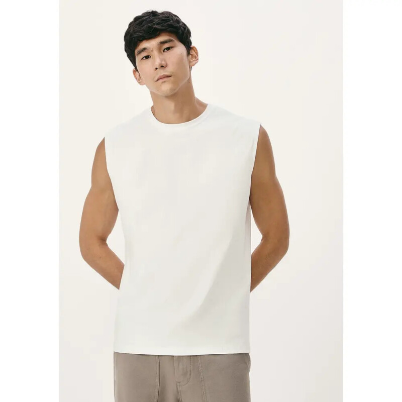 CAMISETA REGATA MASC BEGE CLARO