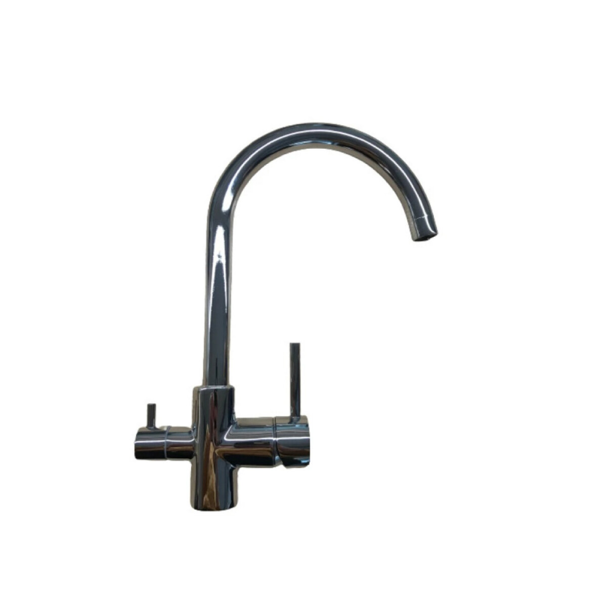 Griferia de Cocina Monocomando con Pico Curvo y Filtro Cromada Linea Zoe 