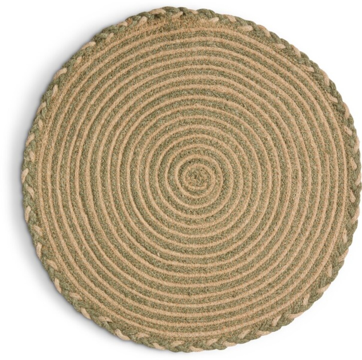 Mantel individual TETTEGRAS Ø37 natural/verde SDP 