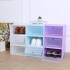 Caja Organizadora Zapatos Zapatera 12 Unidades Caja Apilable Color Variante Celeste