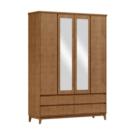 Ropero Prata 4 Puertas + 4 Cajones Natur U