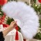 Abanico de Plumas Blanco
