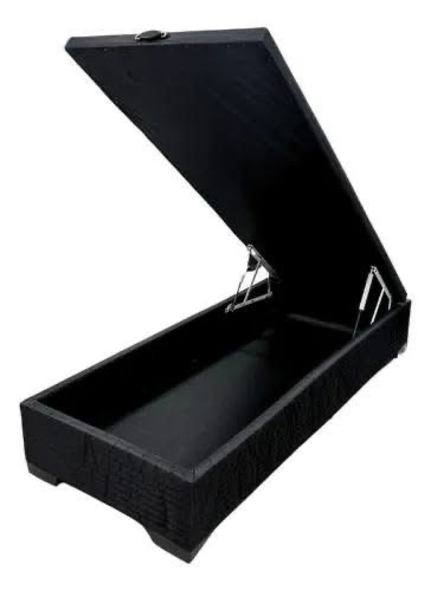 Base Box Baúl 1 Plaza color NEGRO 