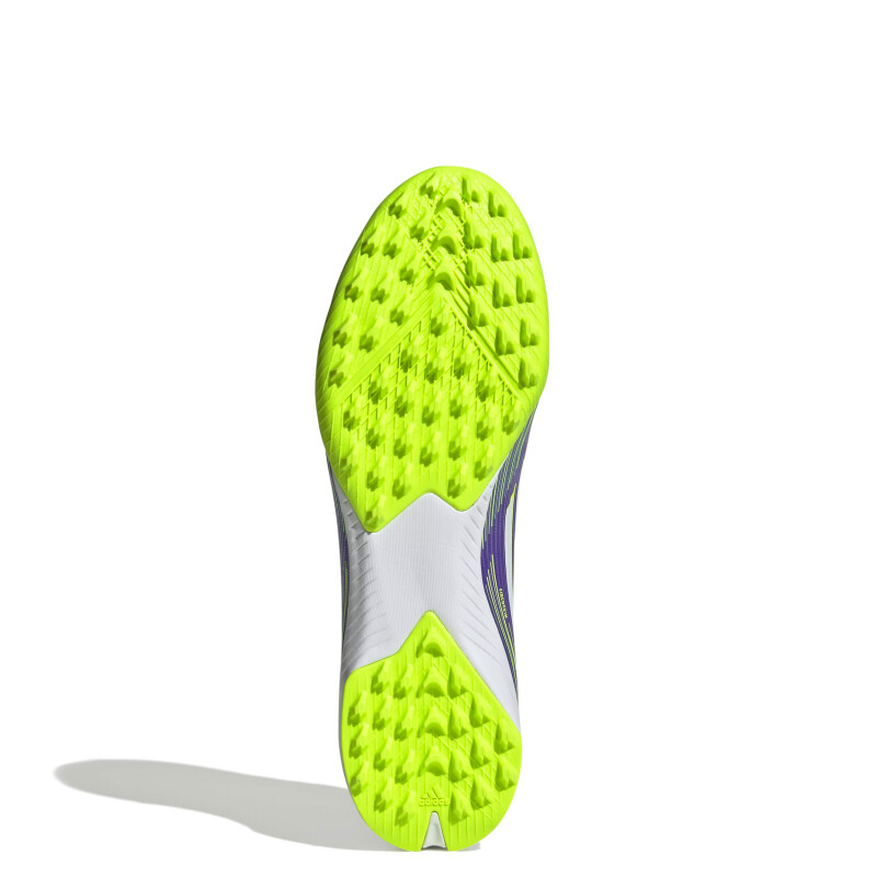 Championes Unisex Adidas Futbol 5 F50 League TF Púrpura - Blanco - Amarillo Limon