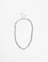 Collares Cortos Metal Collar De Acero Men's Collection - Plateado