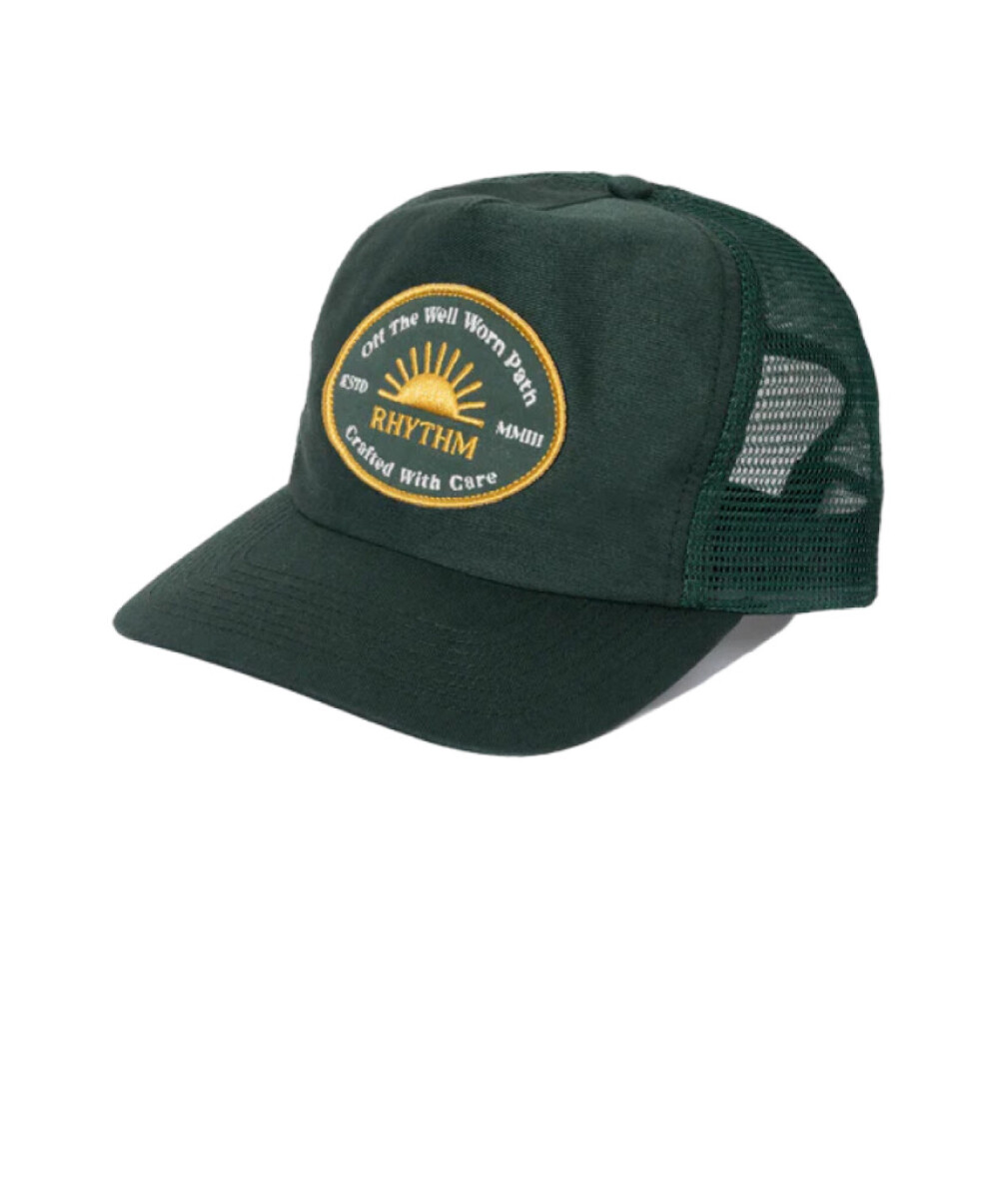 Gorro Rhythm Worn Path Trucker Cap - Verde 