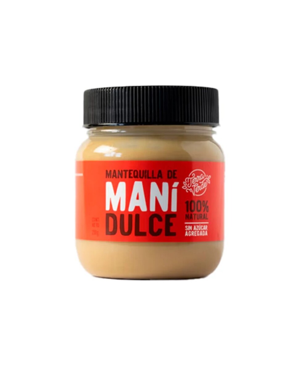 Mantequilla de maní dulce 230gs Terra verde 