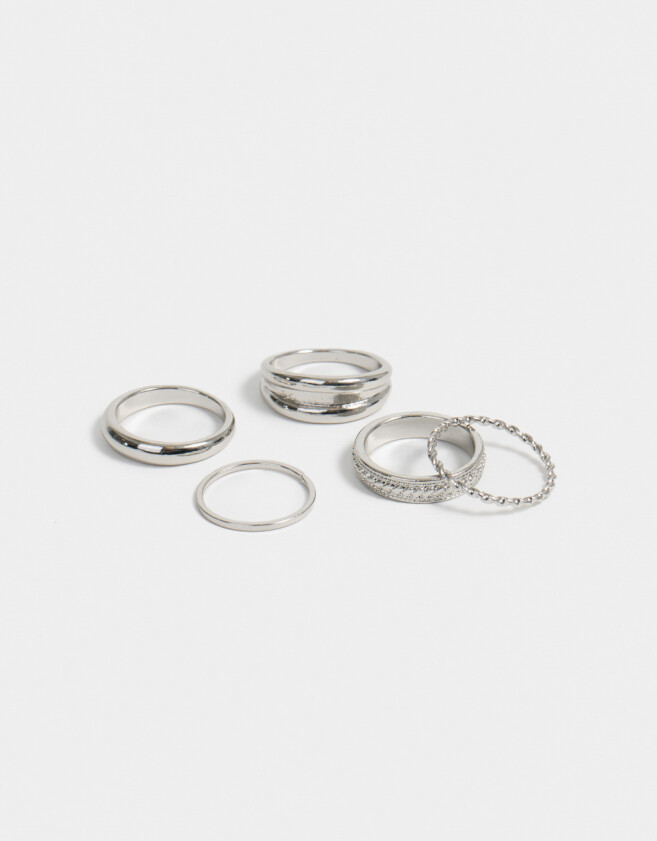 Sets Anillos De metal Set De Anillos Essential - Plateado