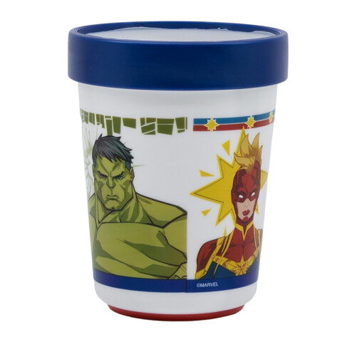 Vaso Plástico Avengers para Microondas 260 ml U