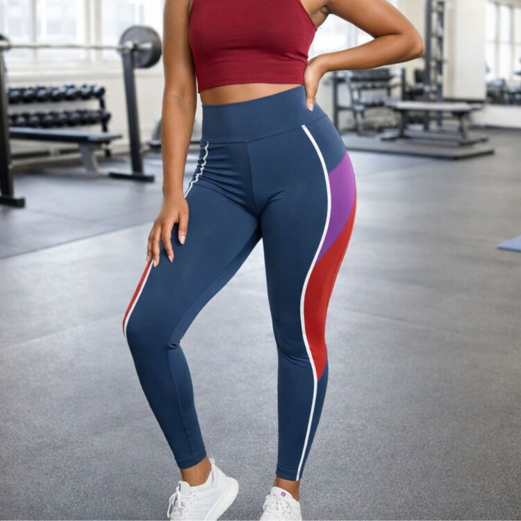 CALZA POWERFIT CON BOLSILLOS GRIS