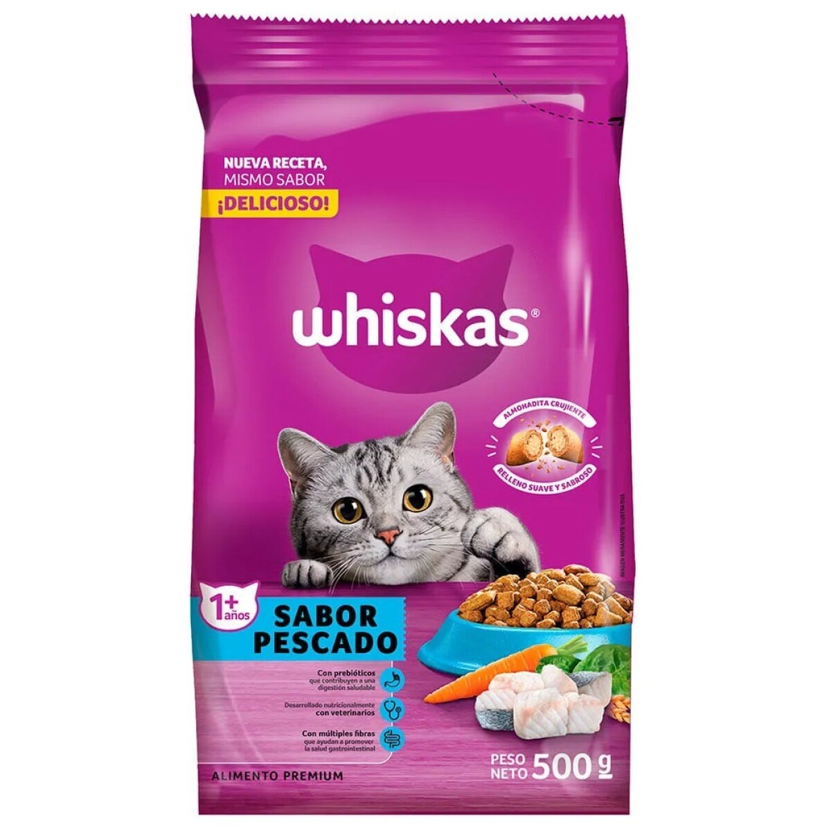 WHISKAS PESCADO 500 GR 