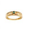 Anillo Solitario-Oro Bajo-Piedra Esmeralda-AN8147 conpiedra