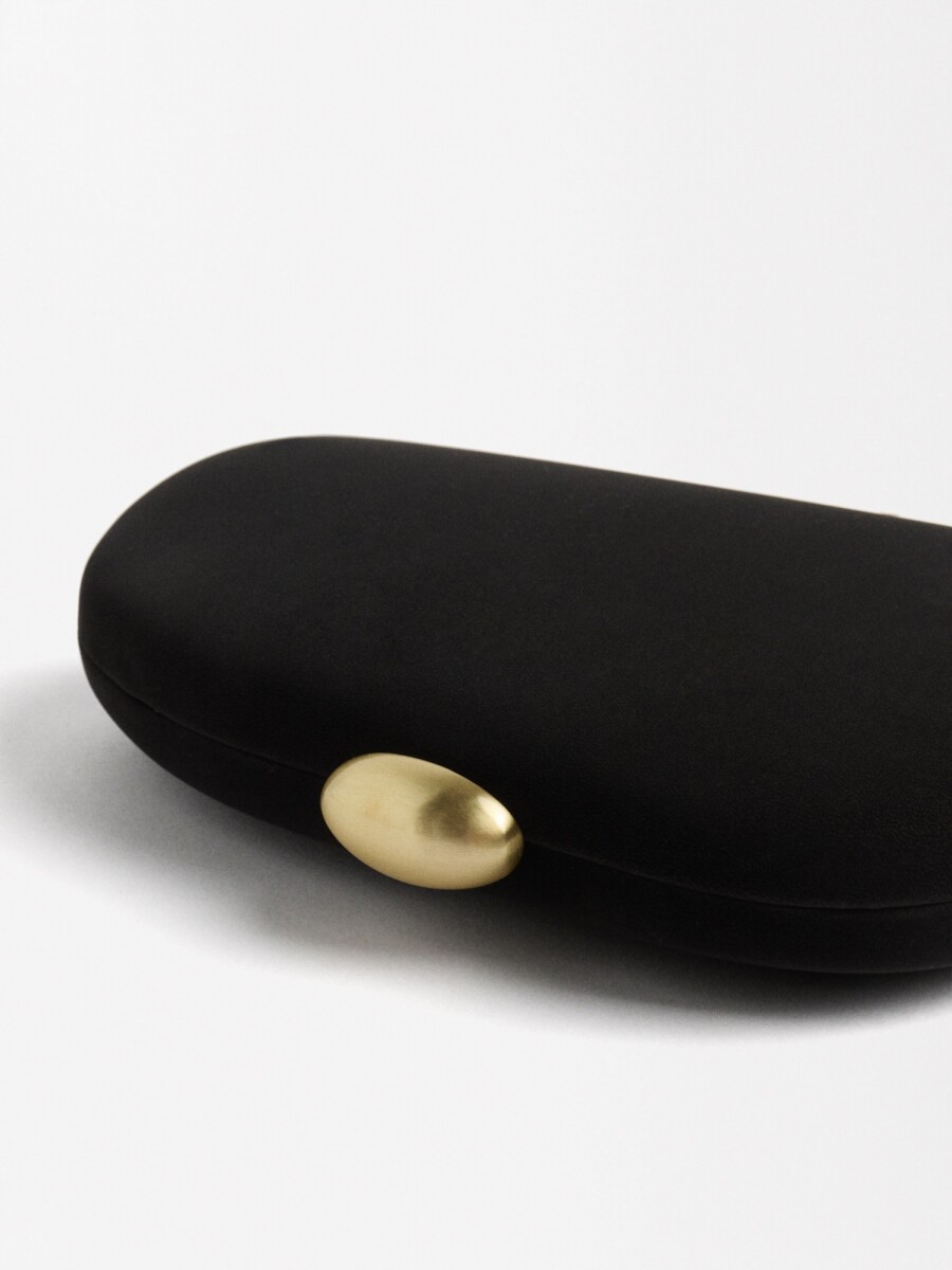 Clutch De Fiesta Ovalado negro