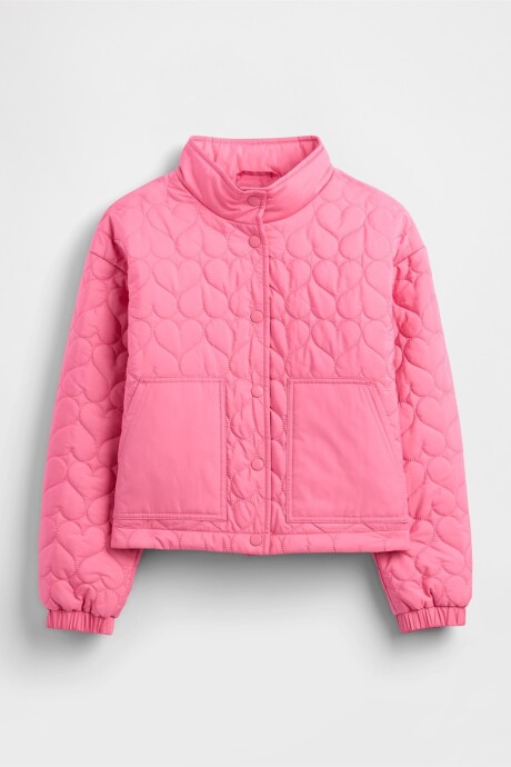 Campera Corazón Quilted Niña Solstice Pink