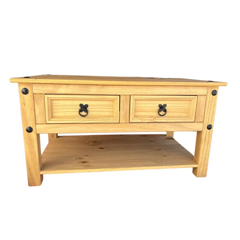 Mesa de Living Mex 2 Cajones Natural Mesa de Living Mex 2 Cajones Natural