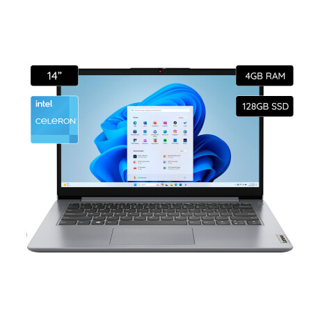 Notebook Lenovo IdeaPad 1 14" HD 128GB / 4GB RAM Intel N4020 14IGL7 Cloud grey