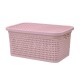 Caja simil ratán 2,5 Lts ROSADO