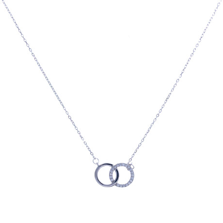 Cadena y dije de Plata 925 rodinada y circonias Cadena y dije de Plata 925 rodinada y circonias