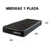 Colchón Espuma 1 Plaza Petra Ultrafirm 78x188x20cm 150kg D60 Negro Colchón Espuma 1 Plaza Petra Ultrafirm 78x188x20cm 150kg D60 Negro