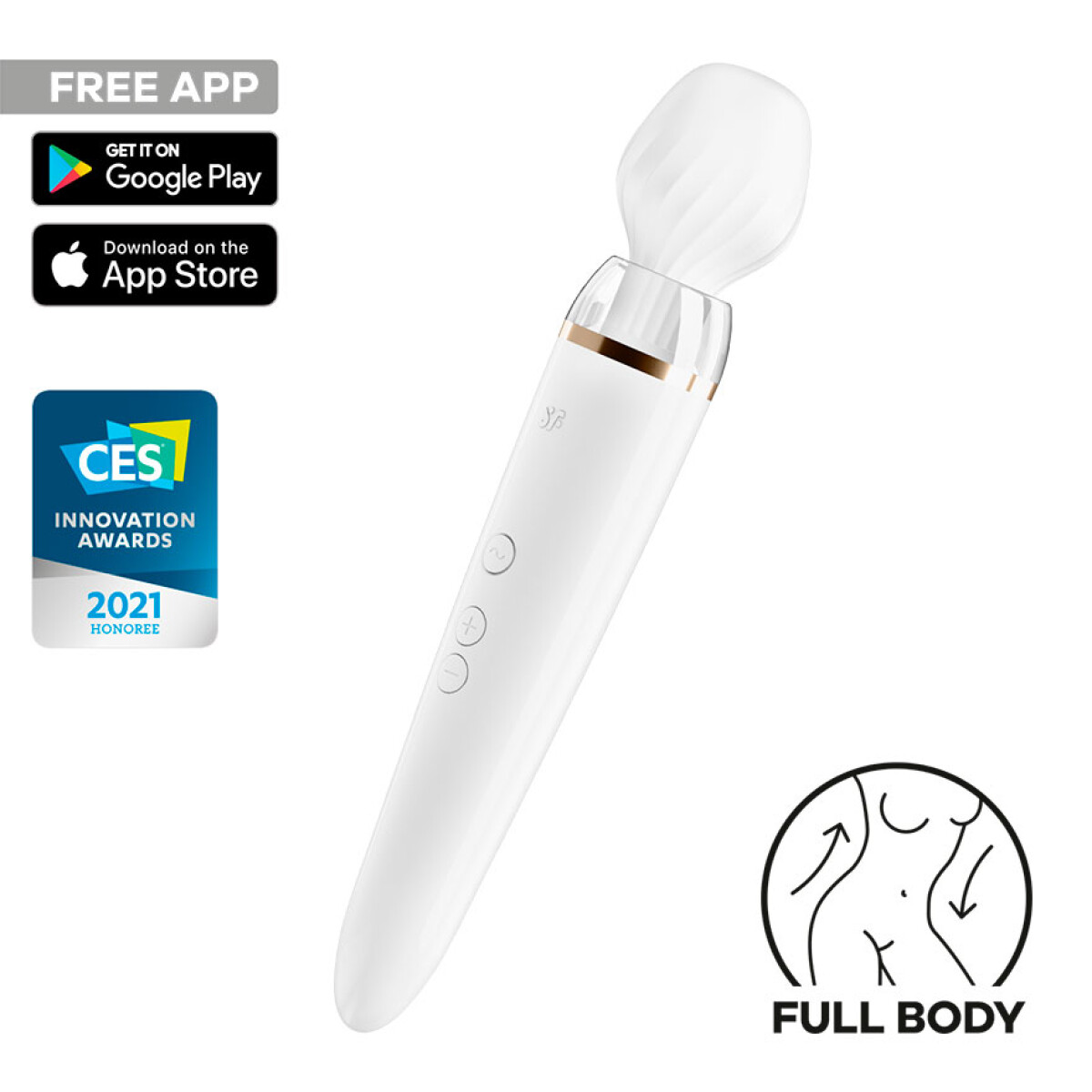 Satisfyer Double Wand-er Connect App Con Accesorios 