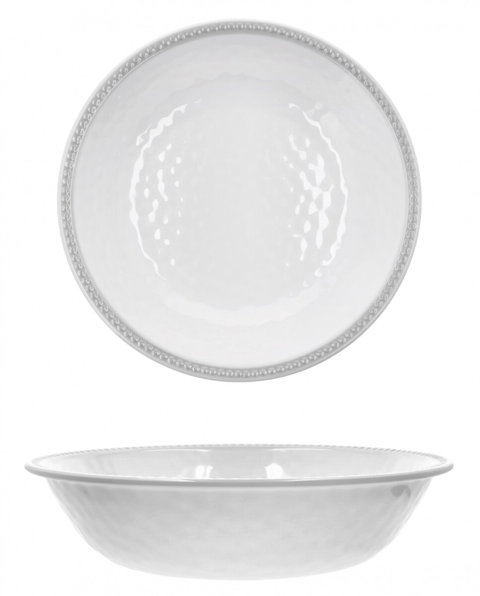 Bowl De Melamina Linea Spot Guarda Plateada El Clon