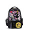 Mochila Footy Caritas BFF 18" Negro - Fucsia - Amarillo