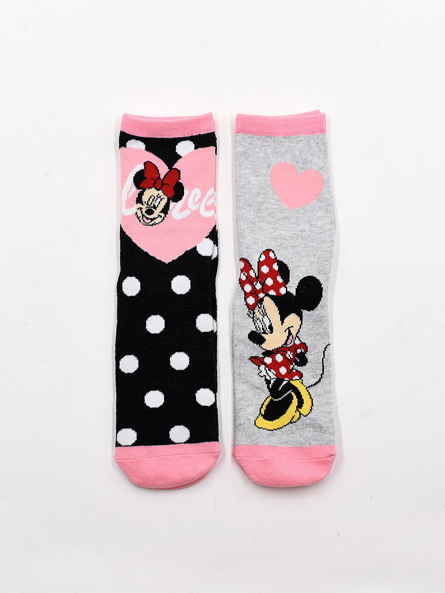 MEDIA INFANTIL DISNEY MINNIE - NEGRO 