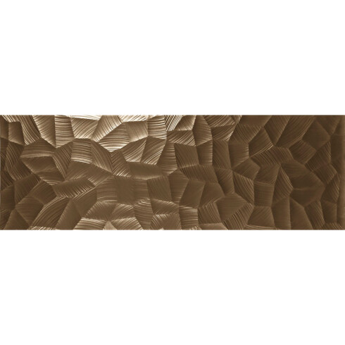 Ceramica Bronce Decorado Textura 40X120Cm Pared GAMAS DE MARRON