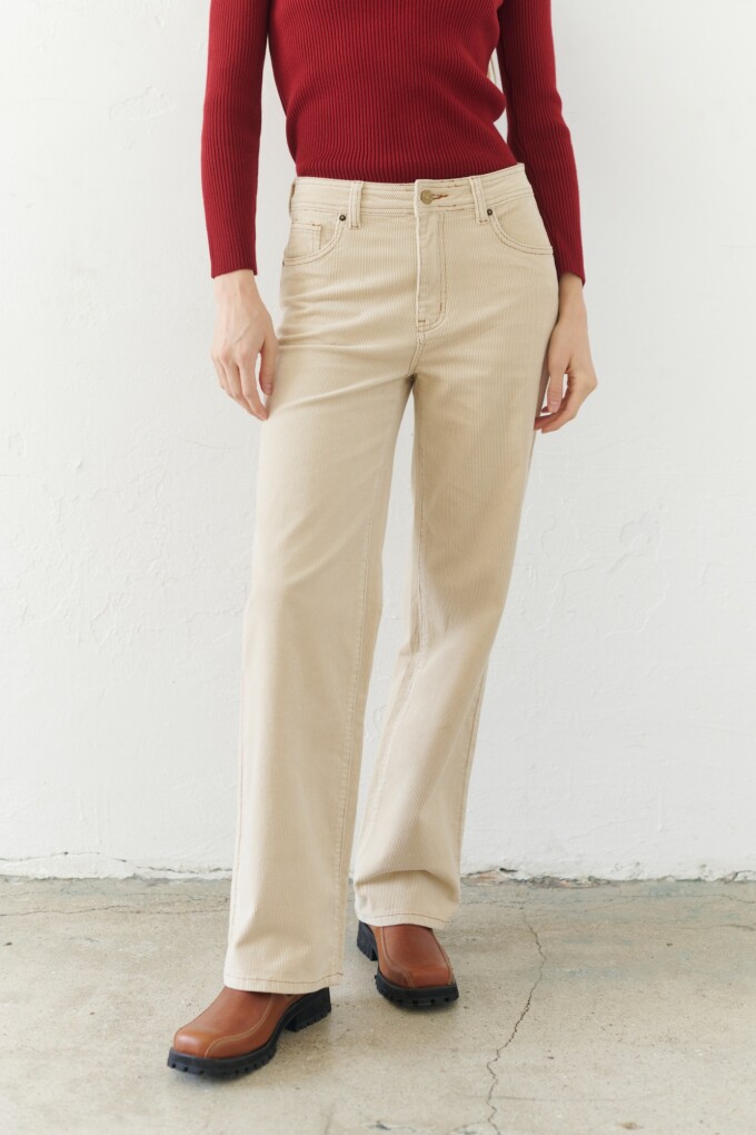 PANTALON PANA NATURAL