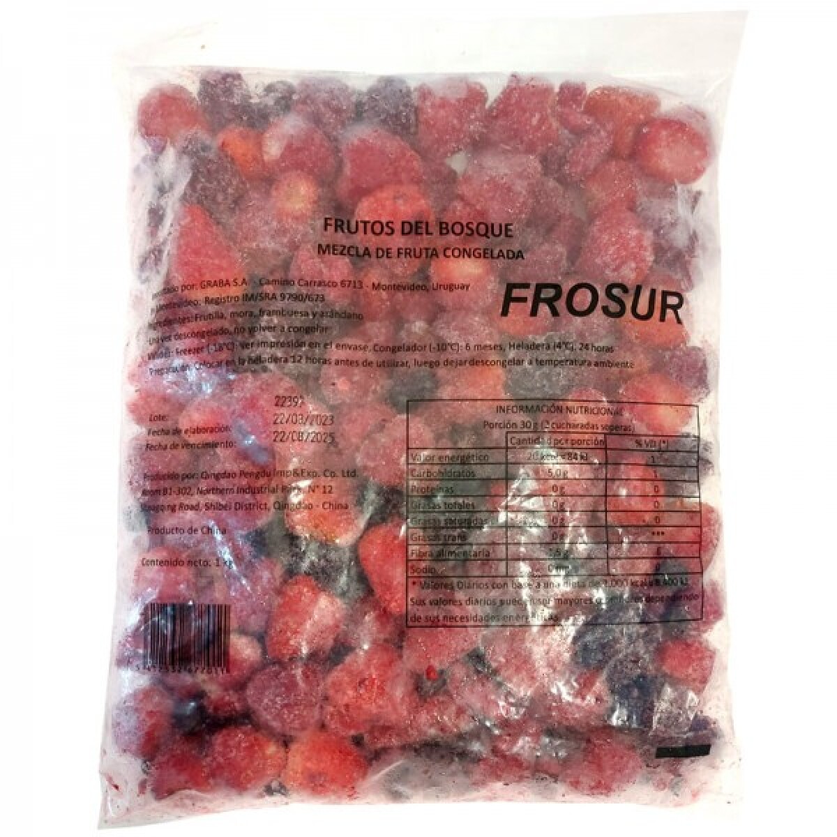 FRUTOS DEL BOSQUE/FRUTOS ROJOS 1KG 