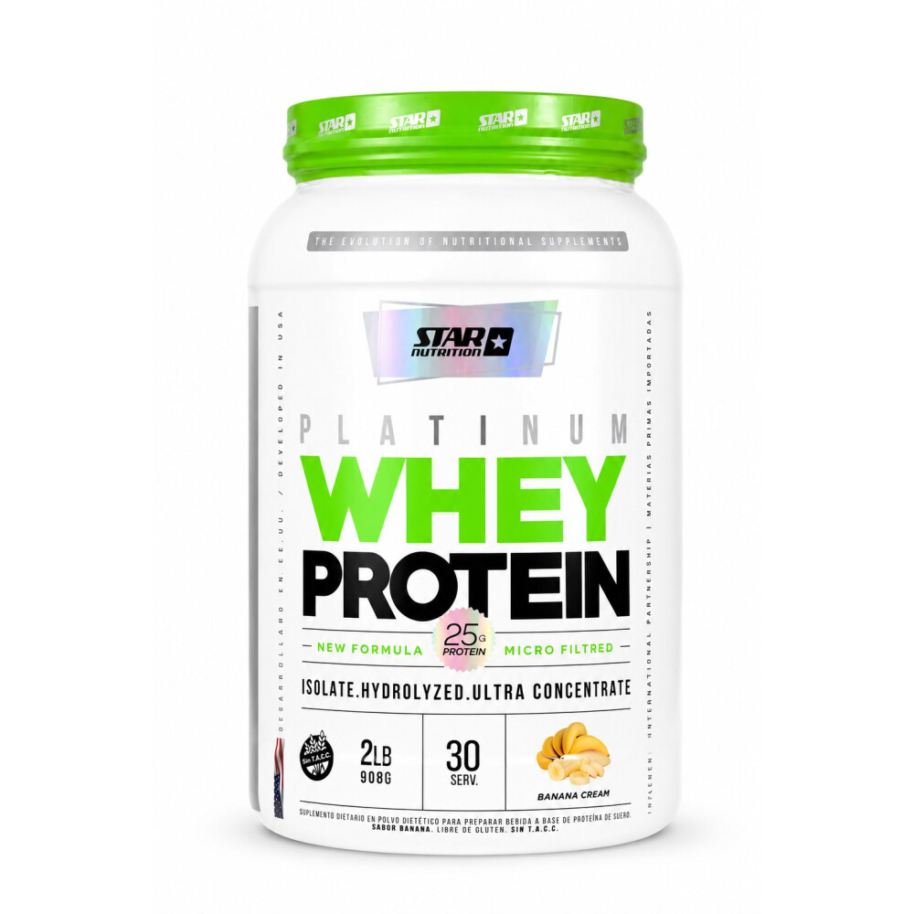Platinum Whey Protein Banana 2 lb Star Nutrition Platinum Whey Protein Banana 2 lb Star Nutrition