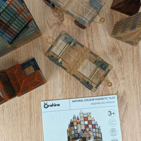 Juego magnético imanes colores tierra 100 piezas Sc