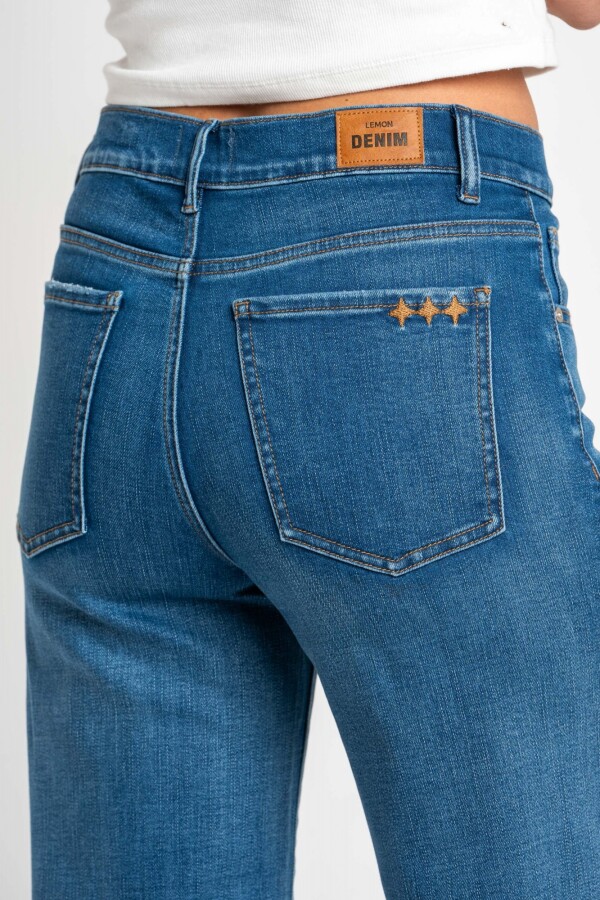 Jean Flared Wide Leg Denim