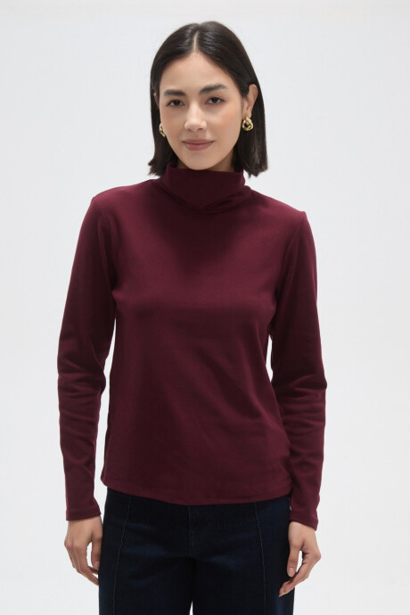 Polera Lullaby Cereza Oscuro