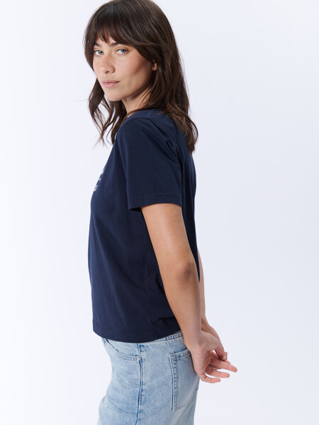 Remera Manga Corta Estampa Lemons Gris Oscuro