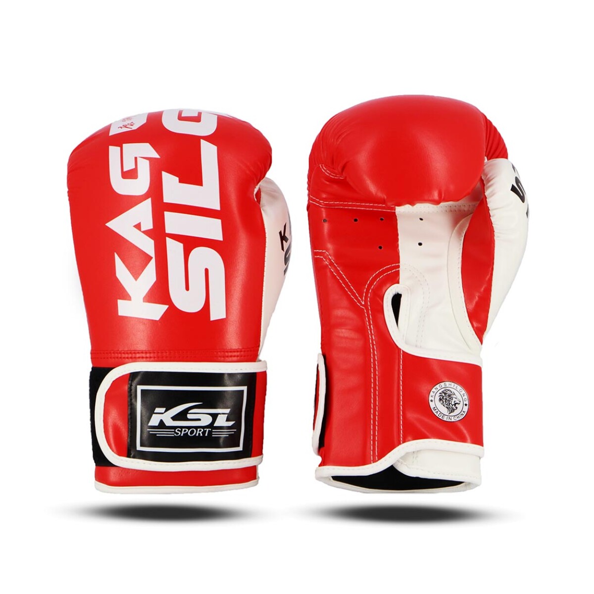 Macri Guante Boxeo 8oz - Rojo-Blanco 