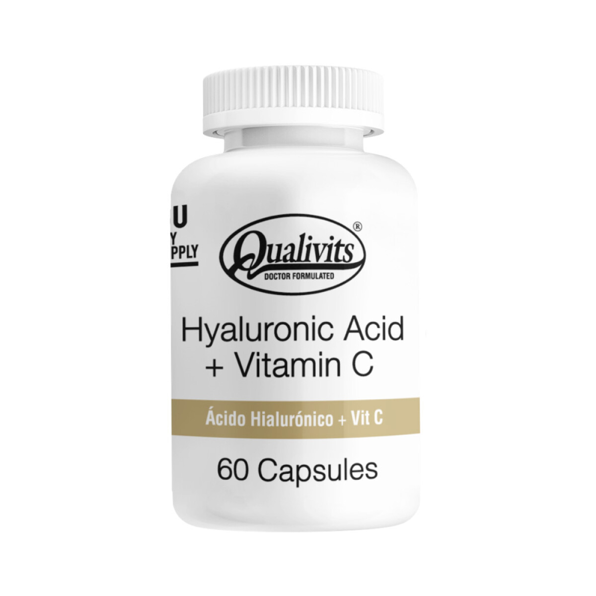 HYALURONIC ACID + VITAMIN C QUALIVITS 60 Cápsulas 