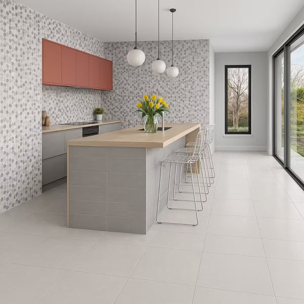 Cerámica para pared Safira Gris 31x60 cm Brillante Cerámica Para Pared Safira Gris 31x60 Cm Brillante