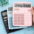 Calculadora Escritorio 12 Digitos Pantalla Grande Oficina Color Variante Celeste