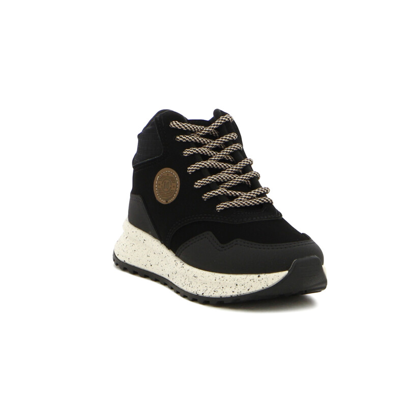 Molekino Calzado Casual Bota Acordonado Negro