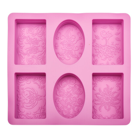 Molde para Jabones Silicona 21,9 x 20x 2,5 cm Sin Color