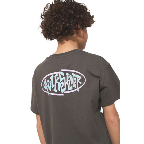 Remera Quiksilver Swell Squad niño Gris Oscuro